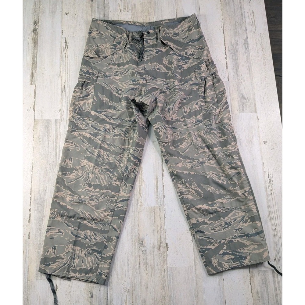 Tennier APECS Pants Mens Large Regular Air Force Tiger Stripe Waterproof Pants